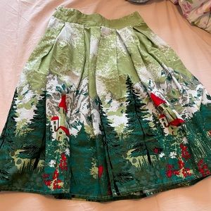 A Line Christmas skirt